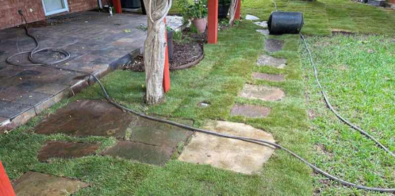 Sod Installation Project near Addison